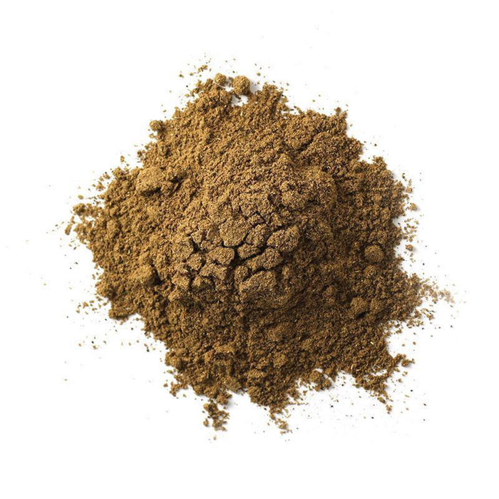 Closeup of brown powder