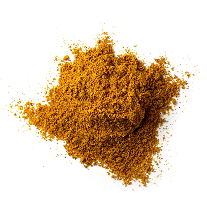 Closeup of golden brown powder