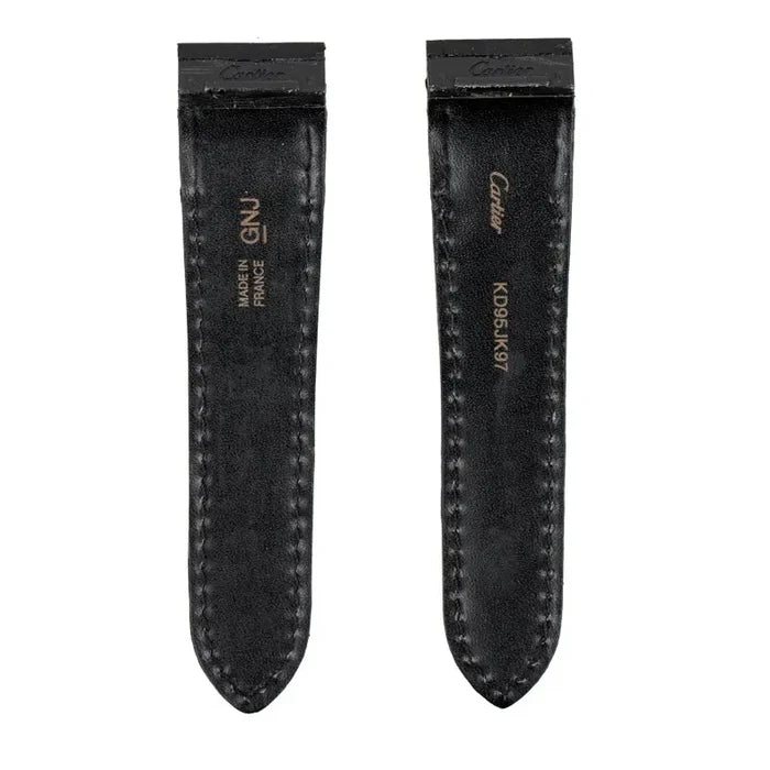 Back View - Custom Brown Alligator Strap for Cartier Santos 100 Large