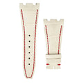 Custom white alligator strap for AP Royal Oak Offshore old style