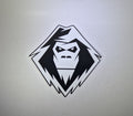 Decal YETI head - White