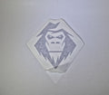 Decal, YETI top - White