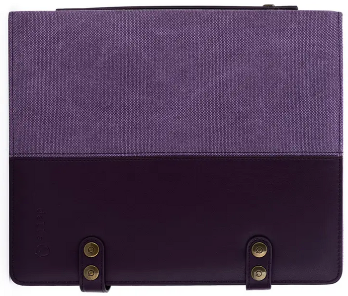 Della Q Maker's Bag Everyday Collection Hook and Needle Notebook Canvas Plum
