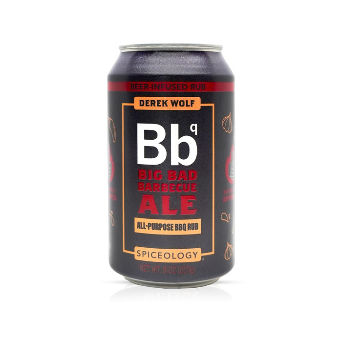 Can of Spiceology Derek Wolf Big Bad Barbecue Ale on a white background