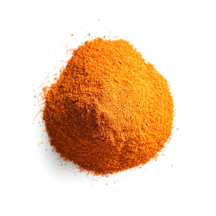 Closeup of golden orange granules