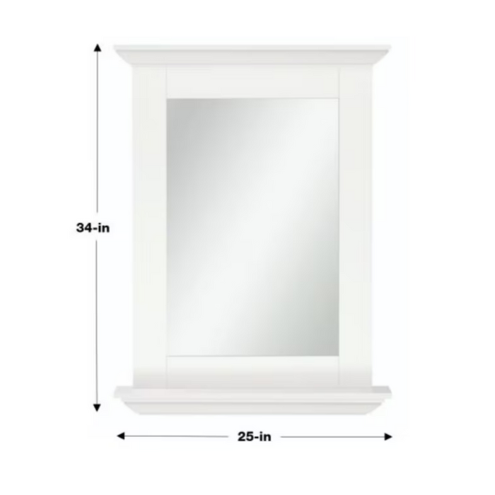 Diamond NOW Palencia 25" x 34" Framed Rectangle Bathroom Vanity Mirror