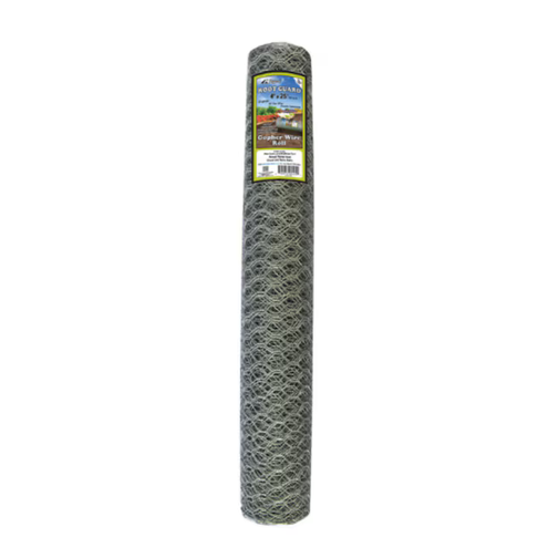 Digger's Diggers Root Guard Coated Wire Gopher Wire Roll 4 ft H x 25 ft D Silver