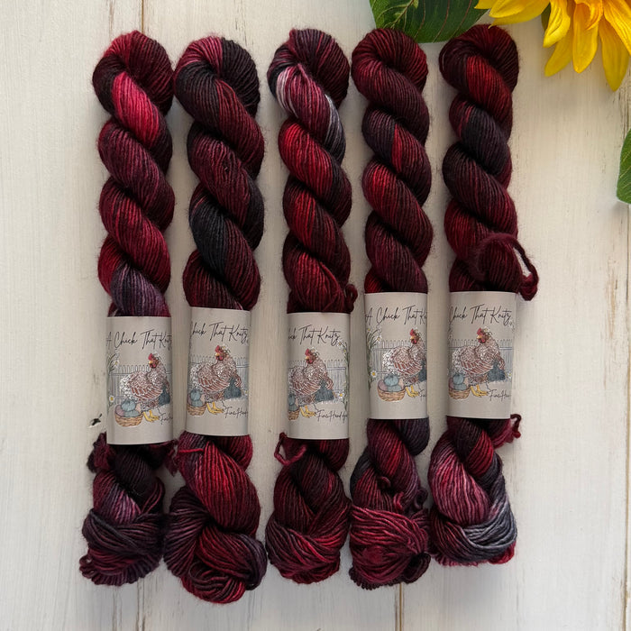 "Draco" - Singles Fingering Mini Hand-Dyed Yarn