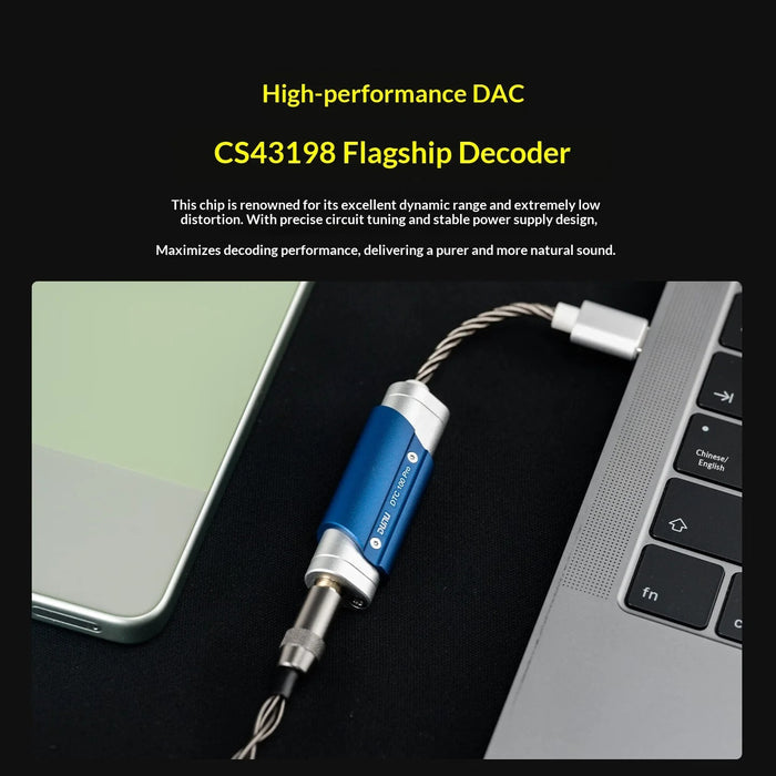 Dunu DTC 100 Pro CS43198 Portable DAC & AMP - 3.5mm