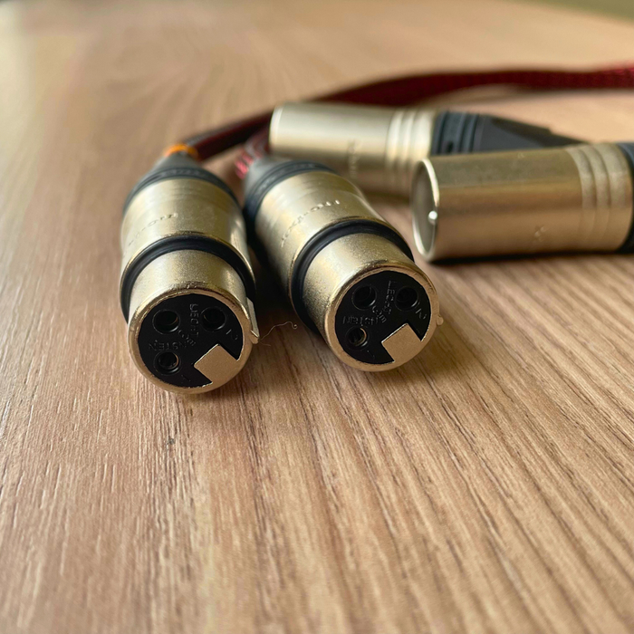 EarAudio Premium 3 Pin XLR Male To 3 Pin XLR Female Interconnects Cable