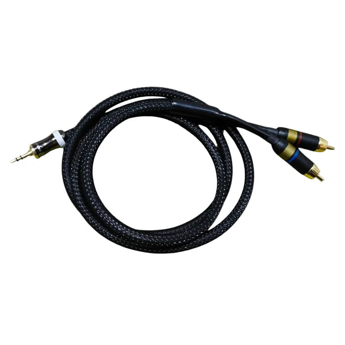 EarAudio Premium Dual RCA To 3.5mm Male Interconnects Cable