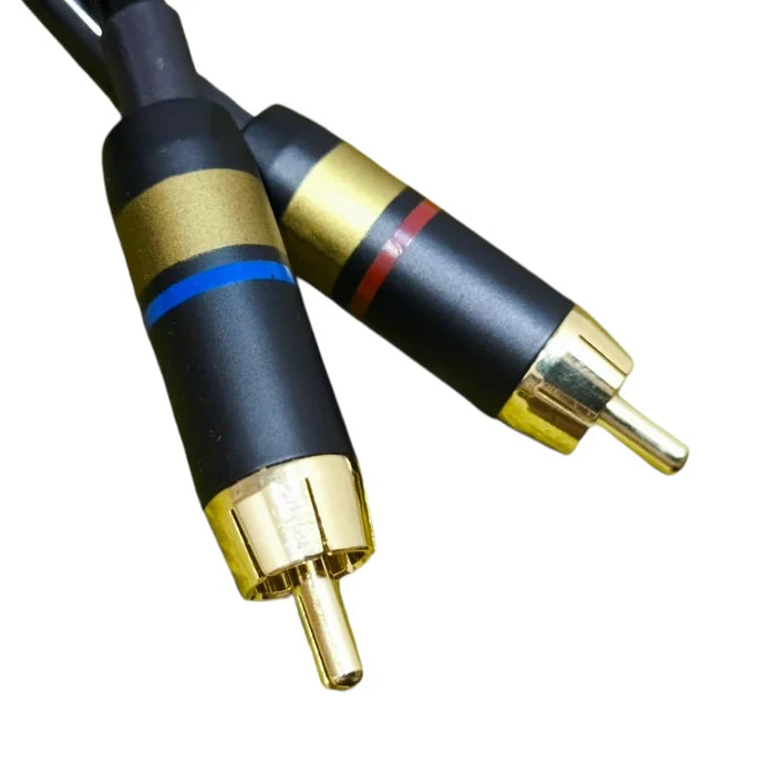 EarAudio Premium Dual RCA To 3.5mm Male Interconnects Cable