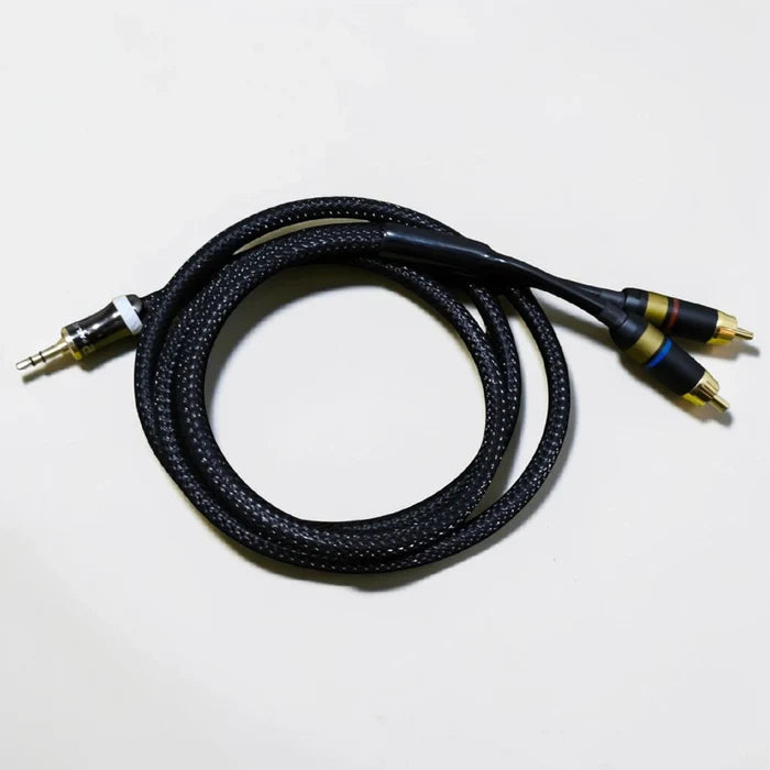 EarAudio Premium Dual RCA To 3.5mm Male Interconnects Cable