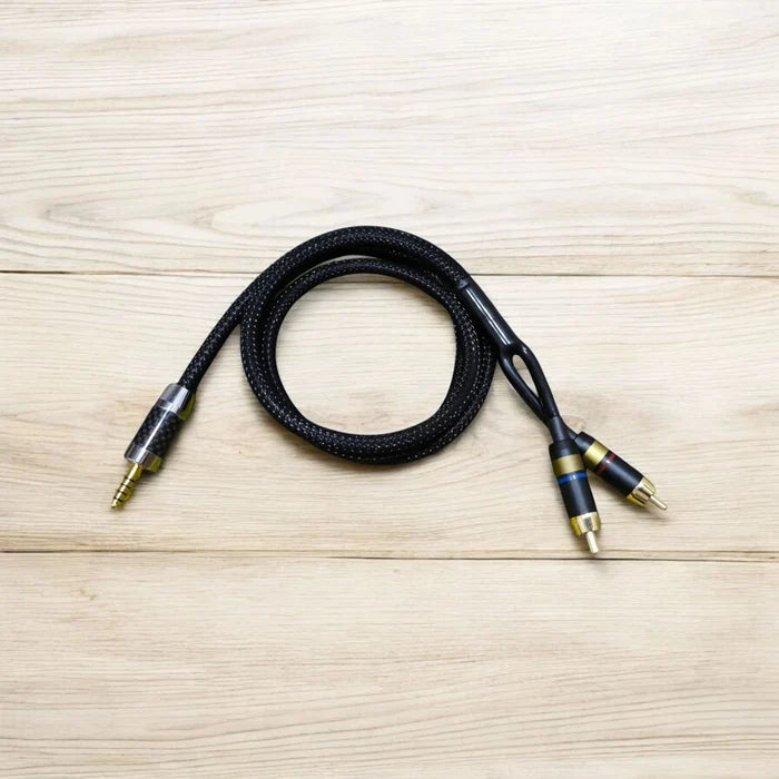 EarAudio Premium Dual RCA To 4.4mm Male Interconnects Cable