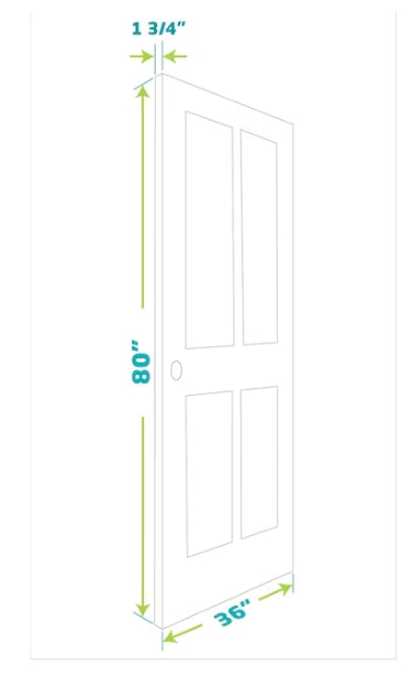 EightDoors 36-in x 80-in White Primed 2-Panel Smooth Solid Core Primed Pine Wood Slab Door