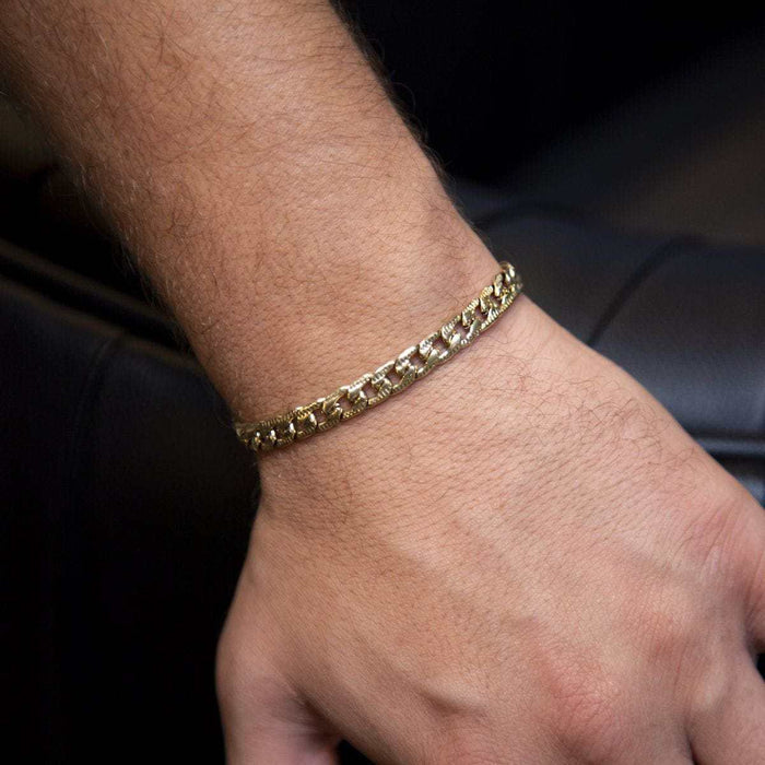 Figaro Link Bracelet in Yellow Gold - 5mm - The GLD Shop