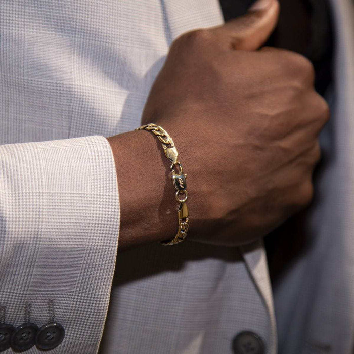 Figaro Link Bracelet in Yellow Gold - 5mm - The GLD Shop