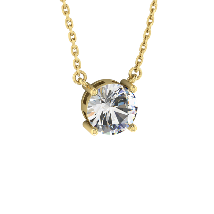Floating Gemstone Necklace