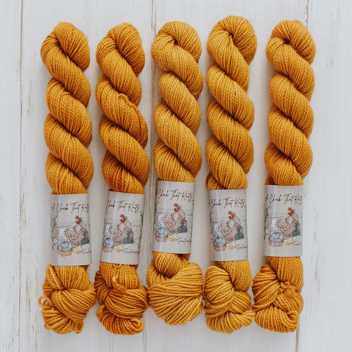 "Fools Gold" Mini Sock Hand-dyed Yarn