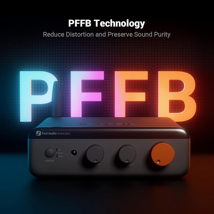 Fosi Audio BT20A MAX 2-Channel Bluetooth Power Amplifier For Speakers