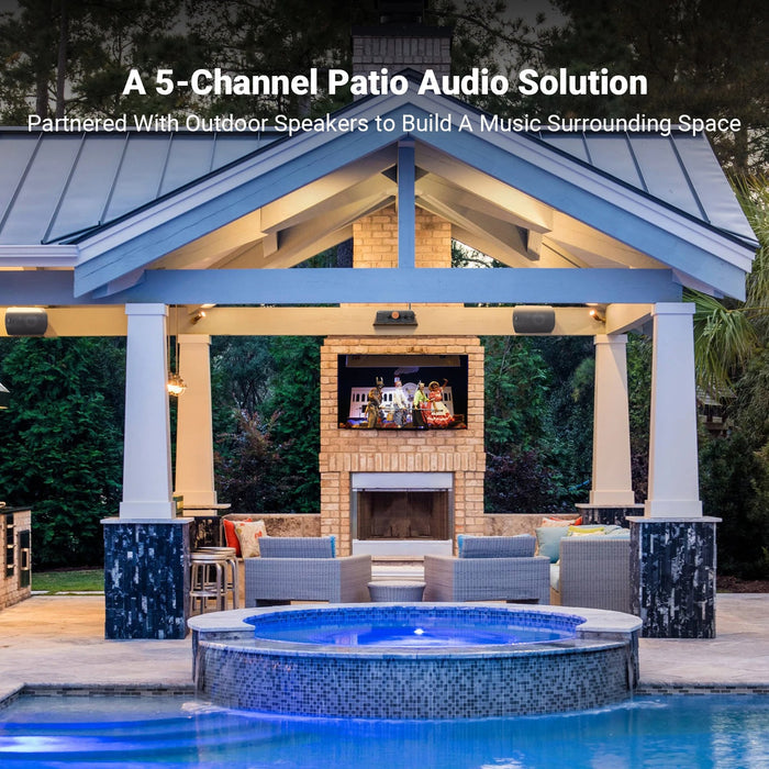Fosi Audio HT4S Multi-Channel Bluetooth Power Amplifier For Speakers & Subwoofers - The Audio Store