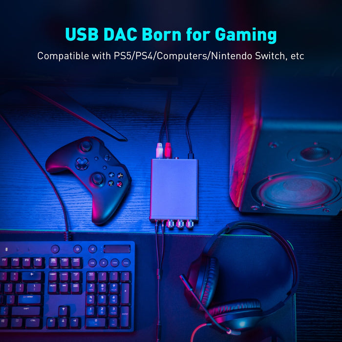 Fosi Audio K5 Pro Gaming DAC & Headphone Amplifier - The Audio Store