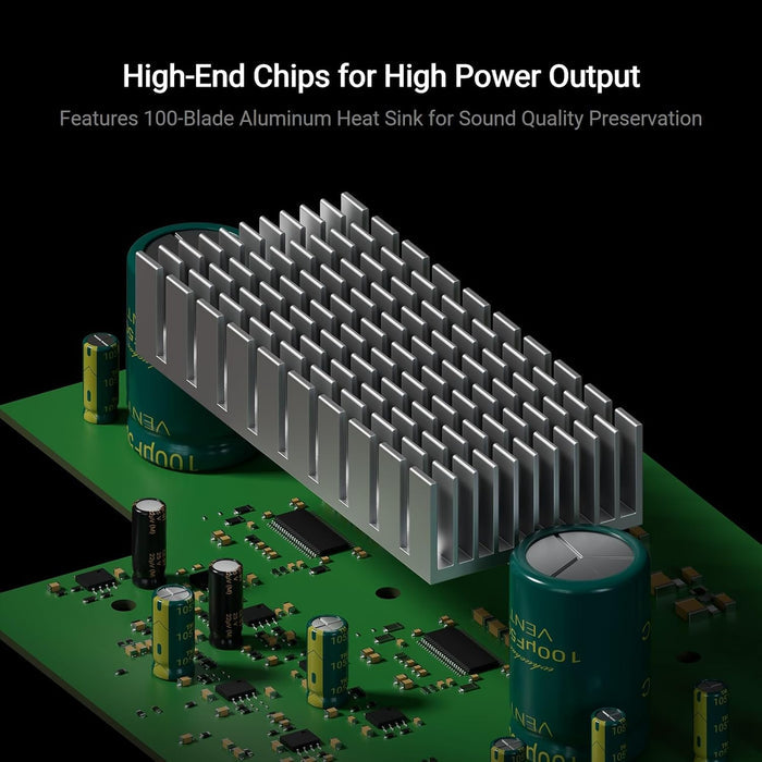 Fosi Audio MC351 2.1-Channel Bluetooth Power Amplifier With DAC For Speakers & Subwoofers - The Audio Store