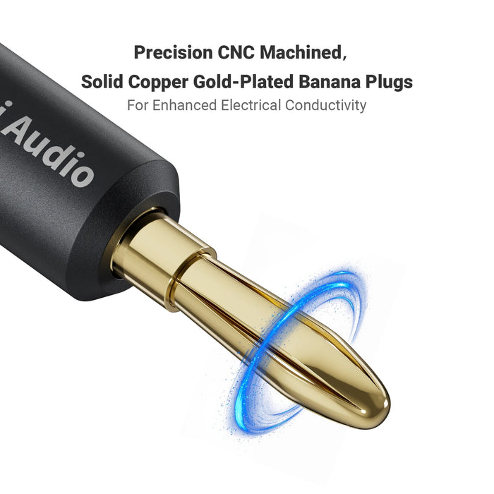 Fosi Audio Speaker Banana Plugs - 2 Pairs