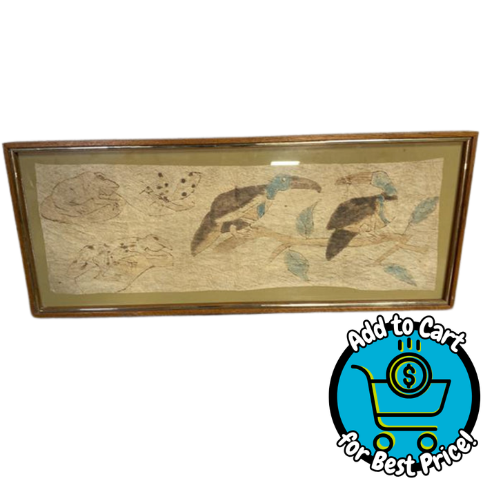 Framed Vintage Botanical Leaf Print