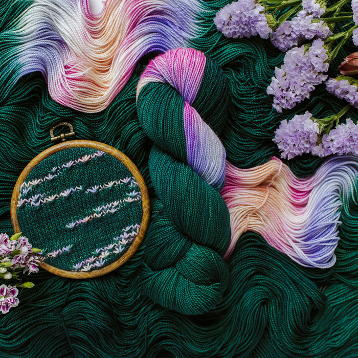 "From Paris With Love" Assigned Pooling Hand-dyed Yarn