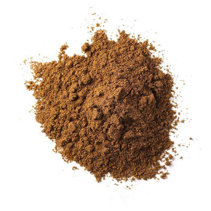 Closeup of rich brown powder