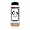 Bottle of Spiceology Garlic Pepper Blend on a white background