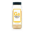 Spiceology garlic powder domestic bottle on a white background