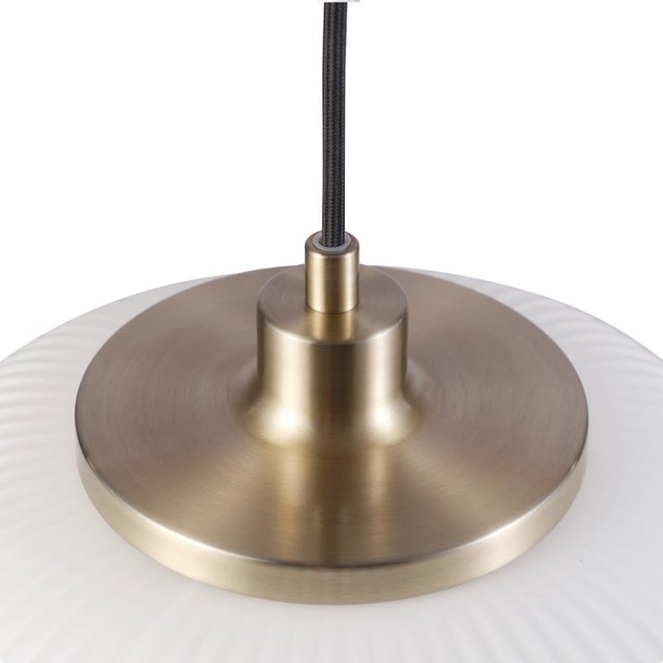 Globe Electric Lily 12" Wide Pendant - Brass