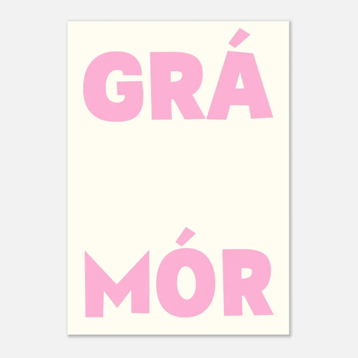 8x12" / Ivory and Pink