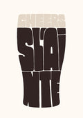 Guinness Cheers Sláinte Print: Irish Home Decor