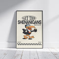 Guinness Toucan; Let the Shenanigans Begin | Retro Irish Print | Pints print
