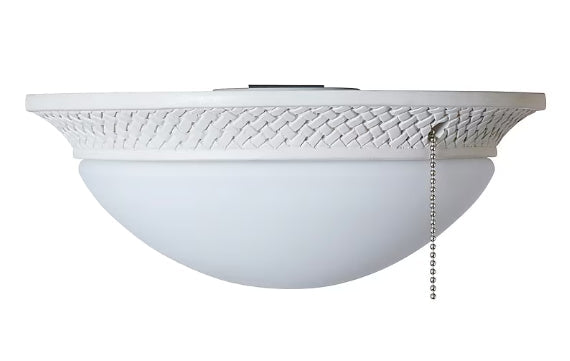 Harbor Breeze Tilghman II 11-in 2 -Light White LED Ceiling Fan Light Kit