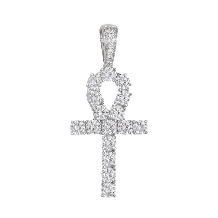 Heart and Cross Set in White Gold
