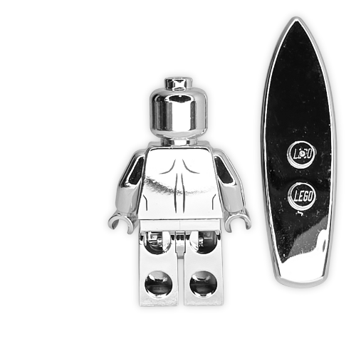 Heroic Minifigs - Silver Sentinel (Silver Chrome Variant 1/8)