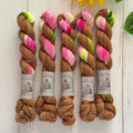 "Hibiscus" Mini Sock Hand-dyed Yarn - Assigned Pooling