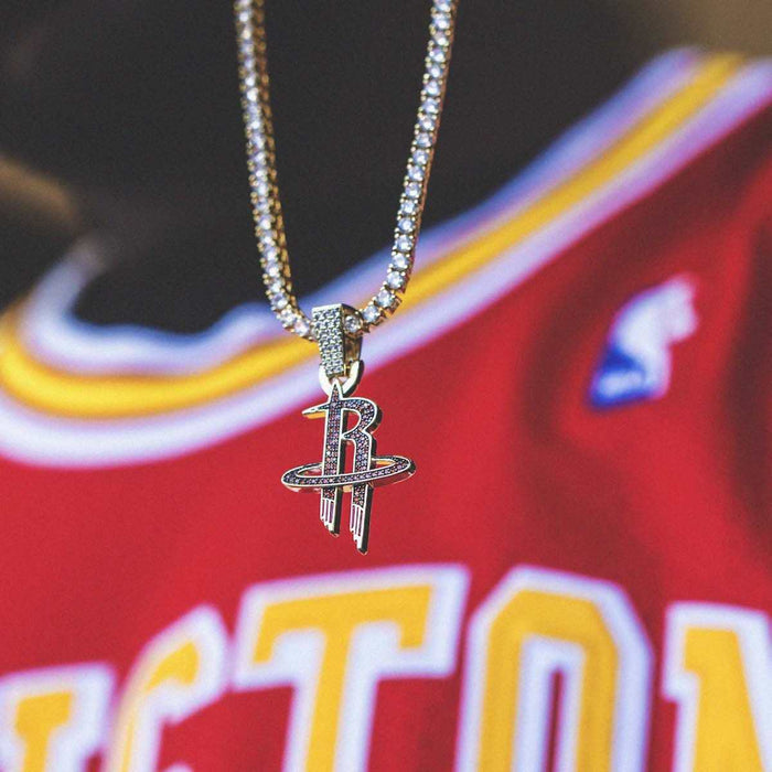 Houston Rockets Pendant in Yellow Gold - The GLD Shop