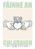 Irish Claddagh Ring Art Print: Celtic Home Decor