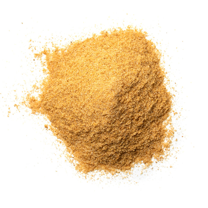 Closeup of golden yellow granules