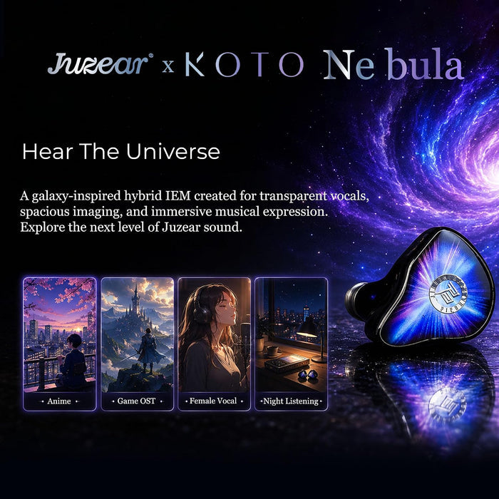 JUZEAR x KOTO Nebula Tribrid IEM