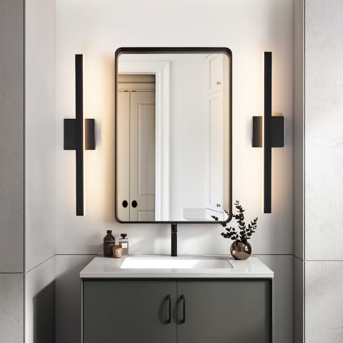 KAISITE 24-in 1-Light Modern Bathroom Light Fixture LED Vanity Light Bar  Wall Sconce