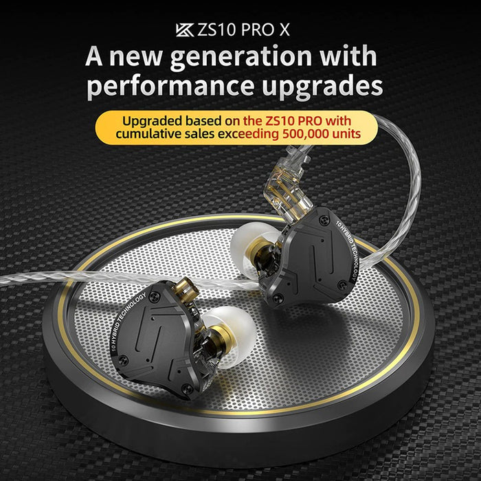 KZ Acoustics ZS10 Pro X IEM With Mic
