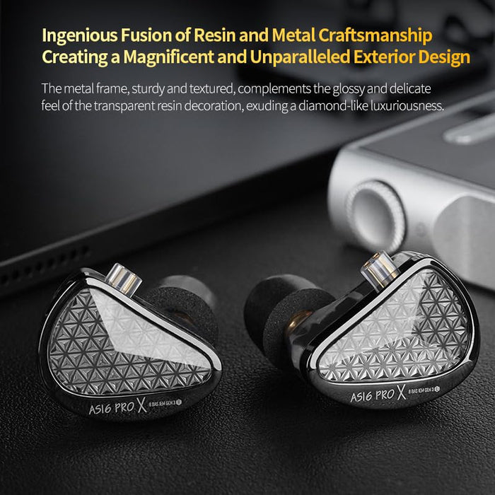 KZ AS16 Pro X IEM With Mic