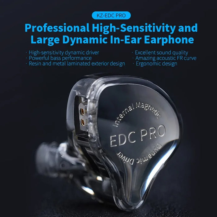 Open Box KZ EDC PRO Wired IEM With Mic - The Audio Store