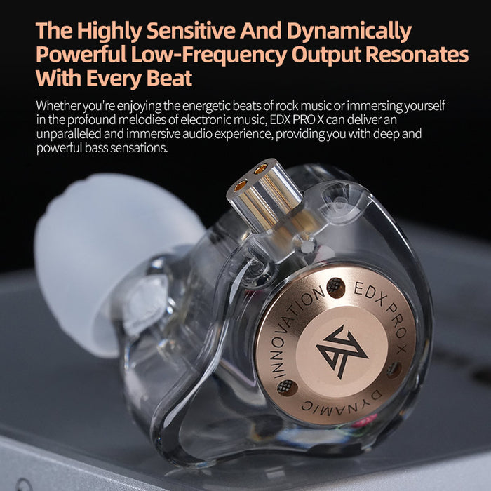 KZ EDX Pro X Wired IEM With Mic - The Audio Store